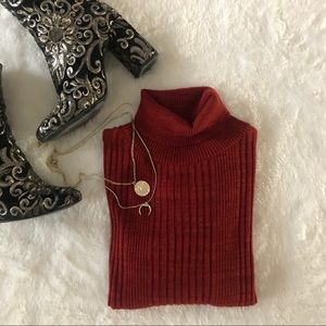 Topshop Ribbed Turtleneck